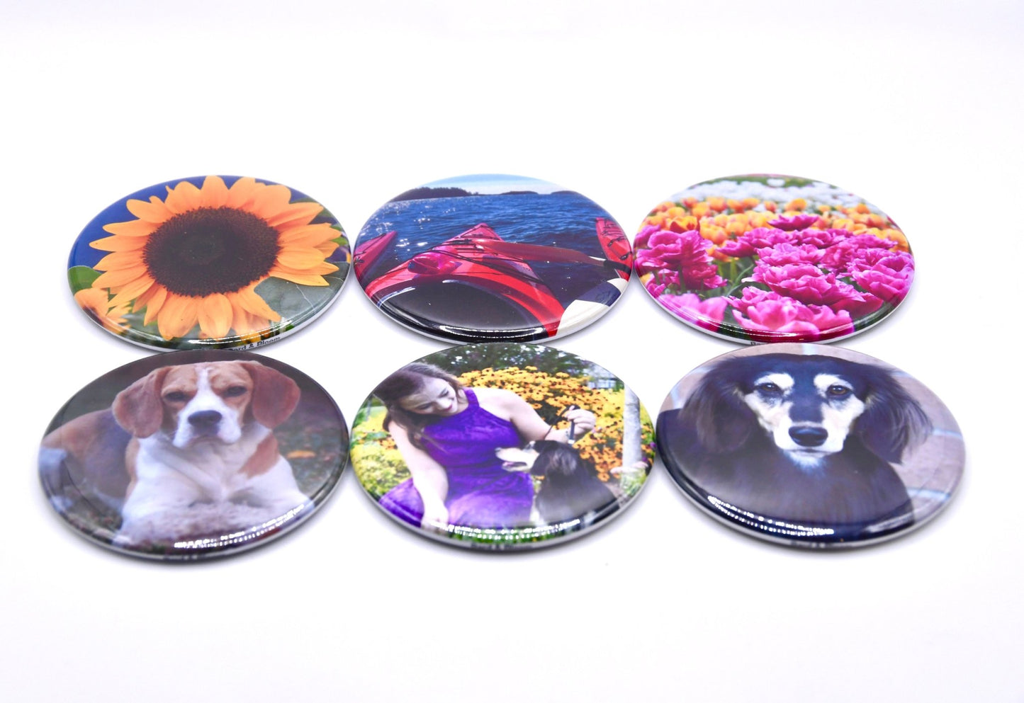 2.25" round magnets, set of 3, 6, 9, or 12! - Bard and Bloom