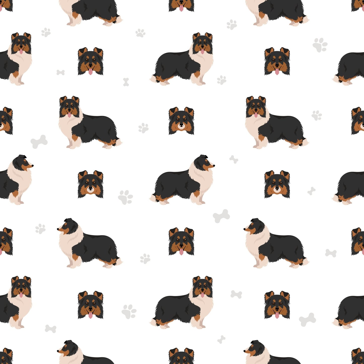 The Herding Group - Seamless illustrated designs - Bard and Bloom