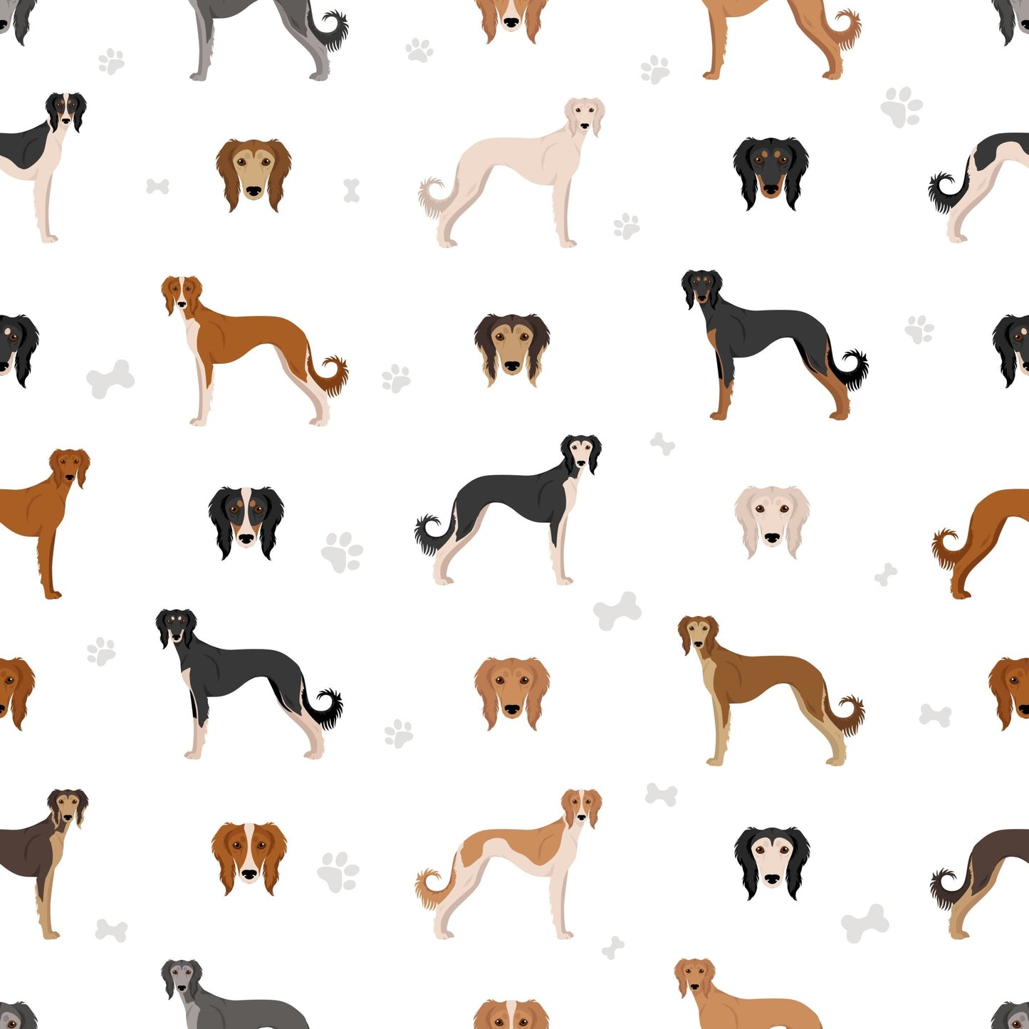 The Hound Group - Seamless illustrated designs - Bard and Bloom