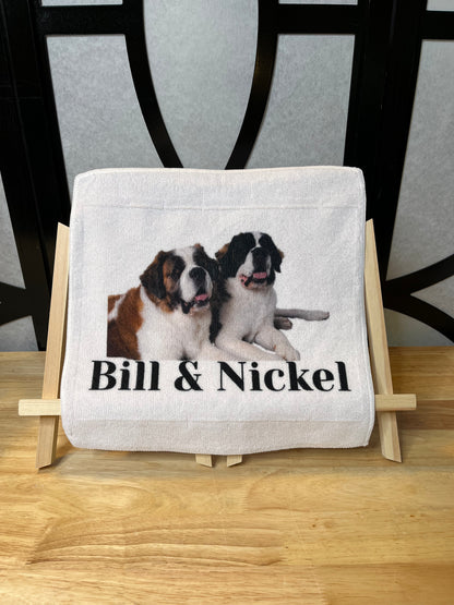 Custom Slobber Towels