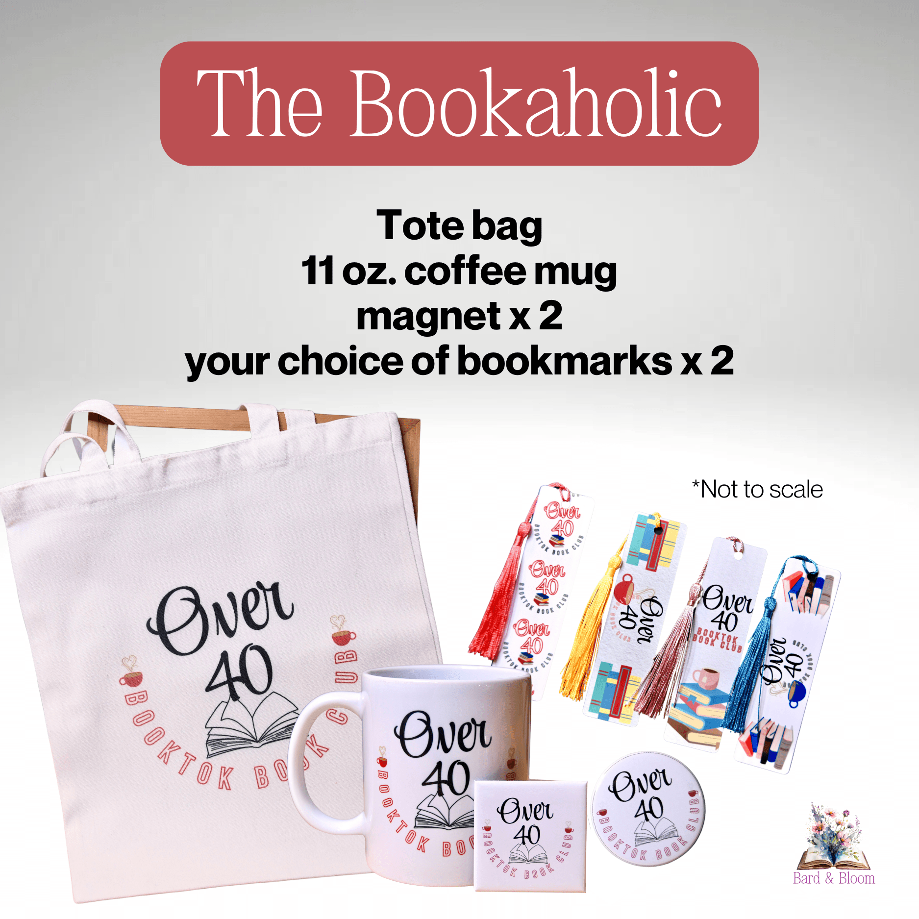 Over 40 BookTok Book Club merch pack - The Bookaholic – Bard and Bloom