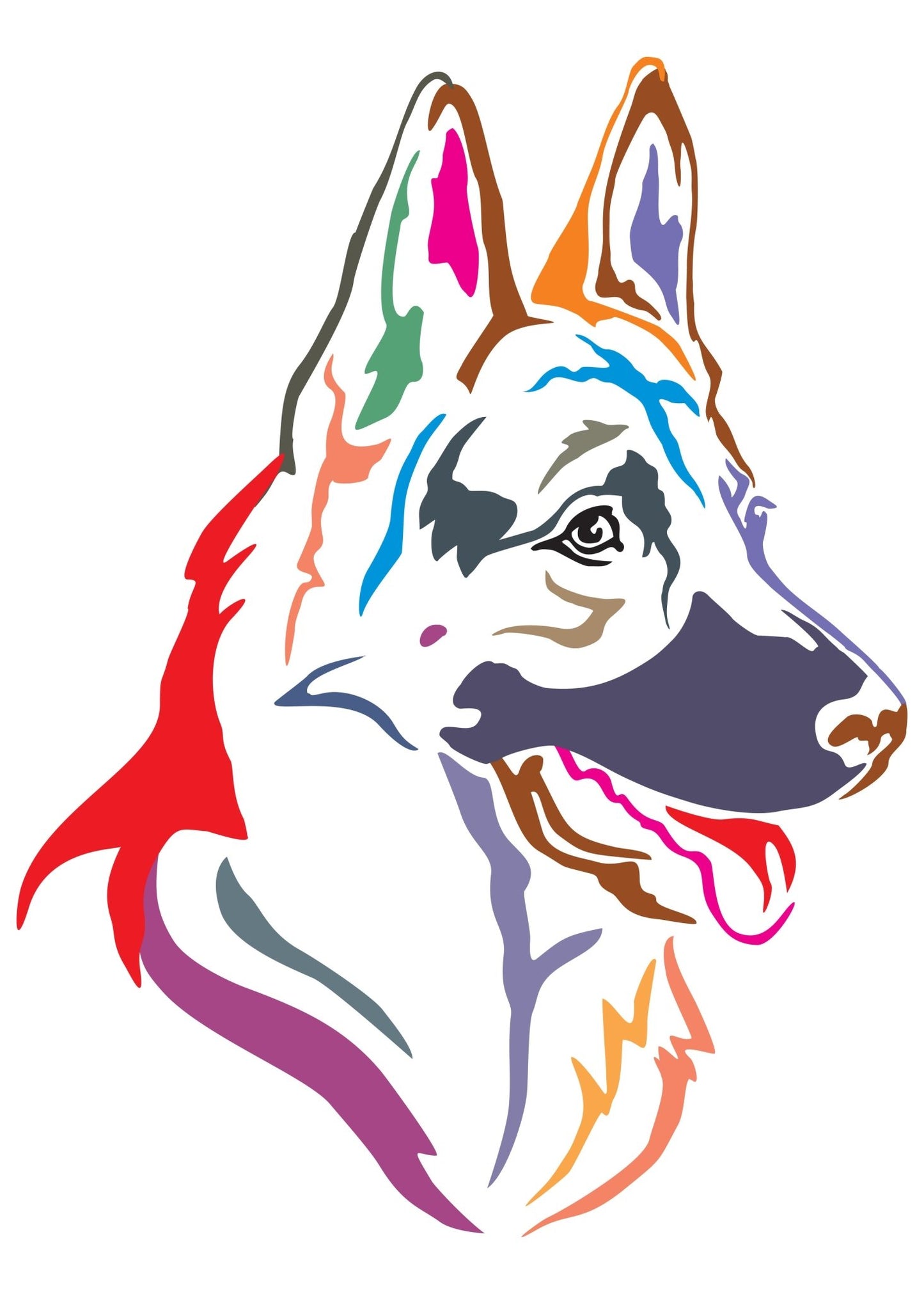 Rainbow Breed Artwork Magnets - The Herding Group - Bard and Bloom