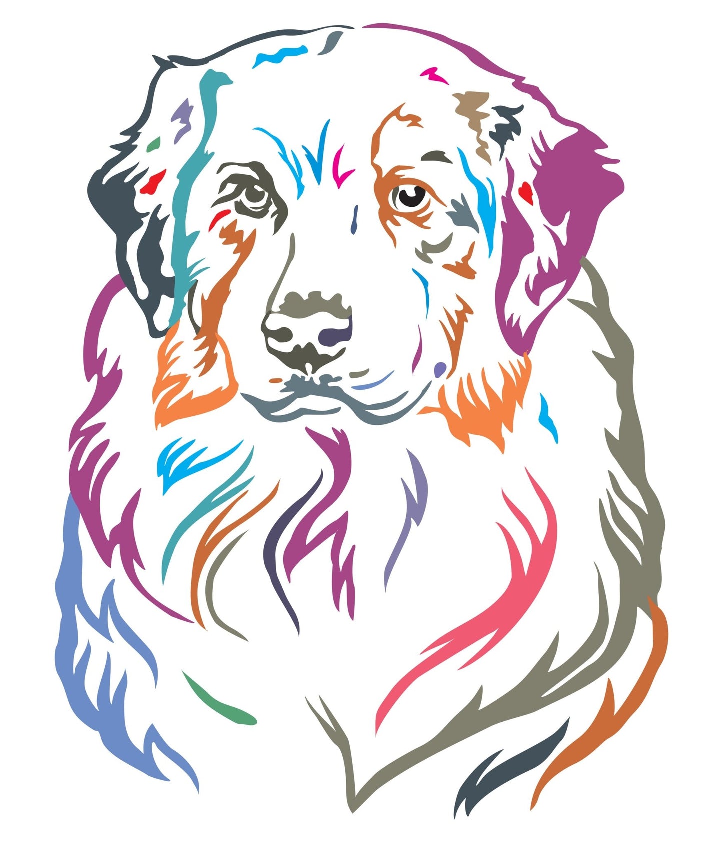Rainbow Breed Artwork Magnets - The Herding Group - Bard and Bloom